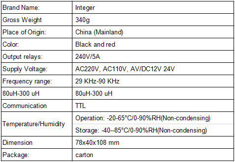 Single Channel Inductive Loop Vehicle Detector Mangnetic Loop Detector