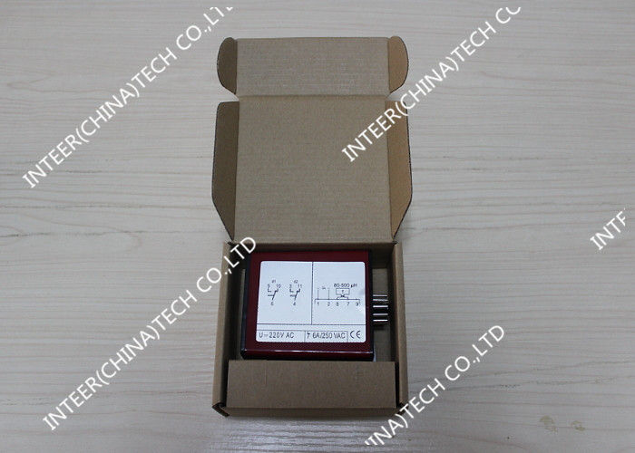 Red ABS Single Channel Loop Detector For Barrier Gate In Parking System