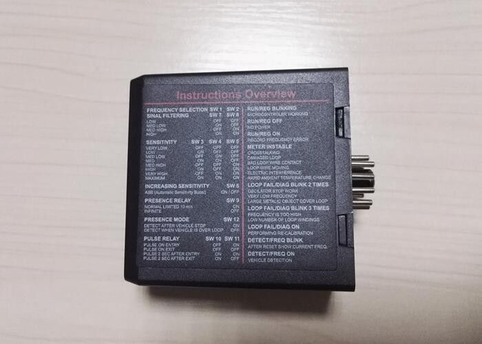 Black ABS Inductive Loop Vehicle Detector With All Parameter Setting By Software