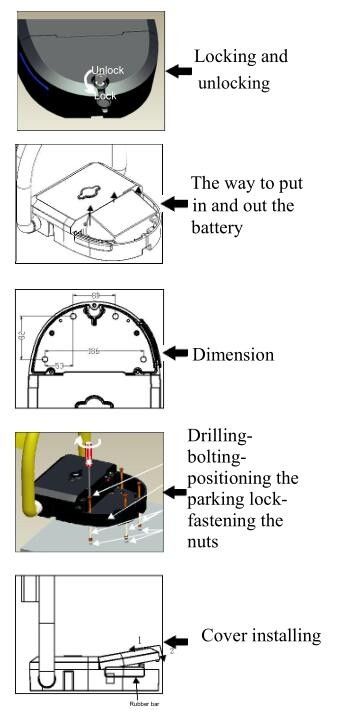 Safe Durable IP68 Exclusive Car Parking Lock Guard User - Friendly