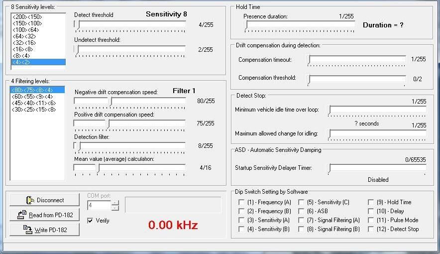 EMX D - Tek PD -182 Vehicle Single Loop Detectors With Loop Frequency Display