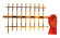 China Automatic Traffic Barrier 3 Fence Arm With Aluminum Motor , Folding And Fence Beam exporter