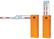 China Aluminum Barrier Arm Gate Vehicle Parking Tolling Barrier Gate 180 Degree Articulated exporter