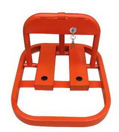 China Steel Folding Car Parking Lock / Auto Position Lock In Parking Lots distributor